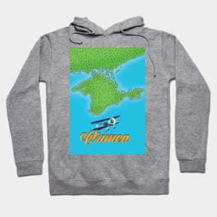 Crimea map travel poster Hoodie